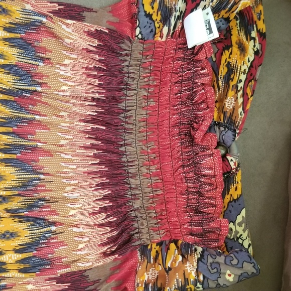 Maxi Dress XL 65% SILK XL - Picture 4 of 6